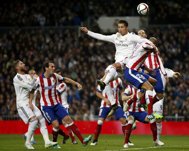 Cristiano Ronaldo ha realizzato uno dei gol contro l’Atletico (Reuters)